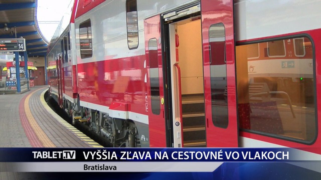 Od 1. februára VYŠŠIE ZĽAVY vo vlakoch!