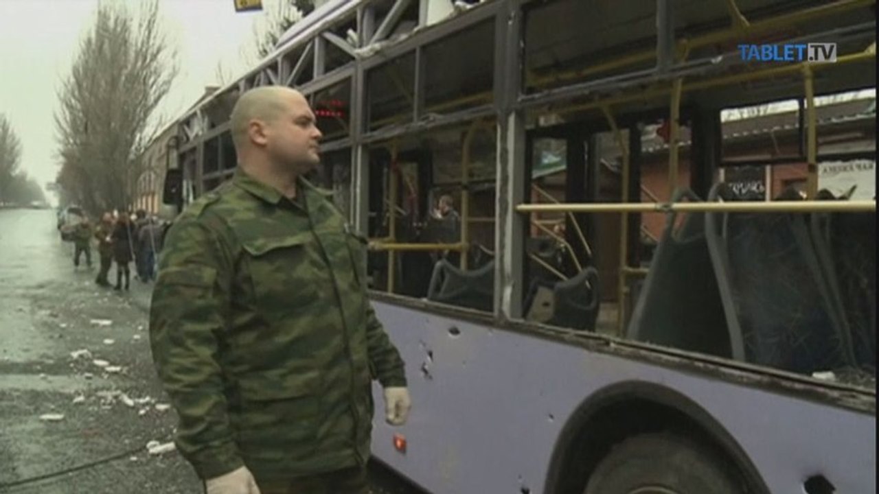 Pri útoku v Donecku zomrelo 13 civilistov, Ukrajina viní Rusko