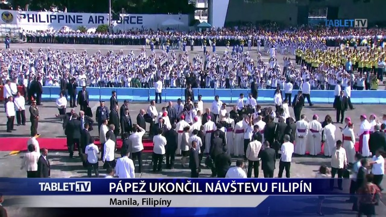 Pápež ukončil návštevu Filipín