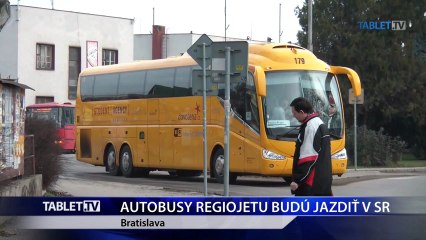 AUTOBUSY REGIOJETU BUDU JAZDIT V SR 7.1.2015