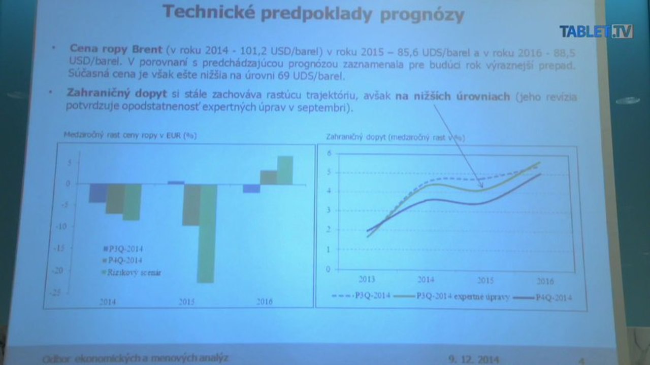 ZÁZNAM: Národná banka Slovenska o strednodobej predikcii