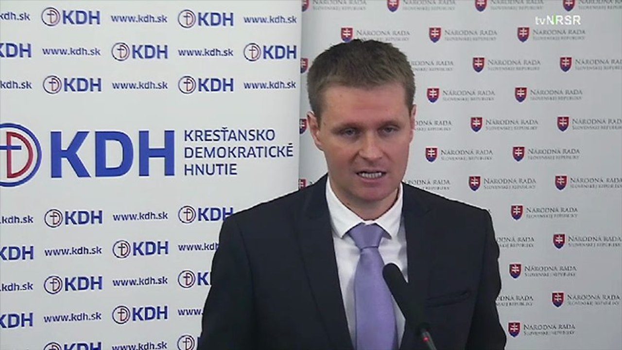ZÁZNAM: Zajac a Moravčík z KDH o návrhu štátneho rozpočtu