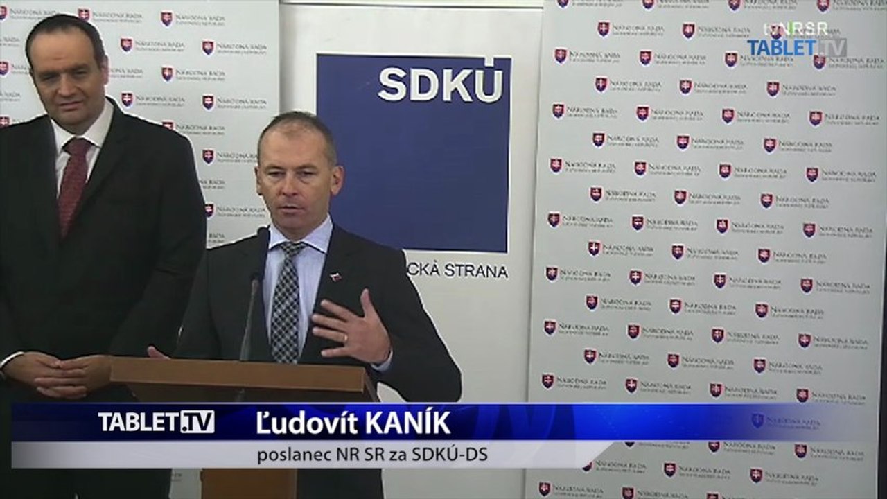 ZÁZNAM: SDKÚ-DS chce pravidelne hodnotiť najhoršie a najlepšie vládne návrhy zákonov 