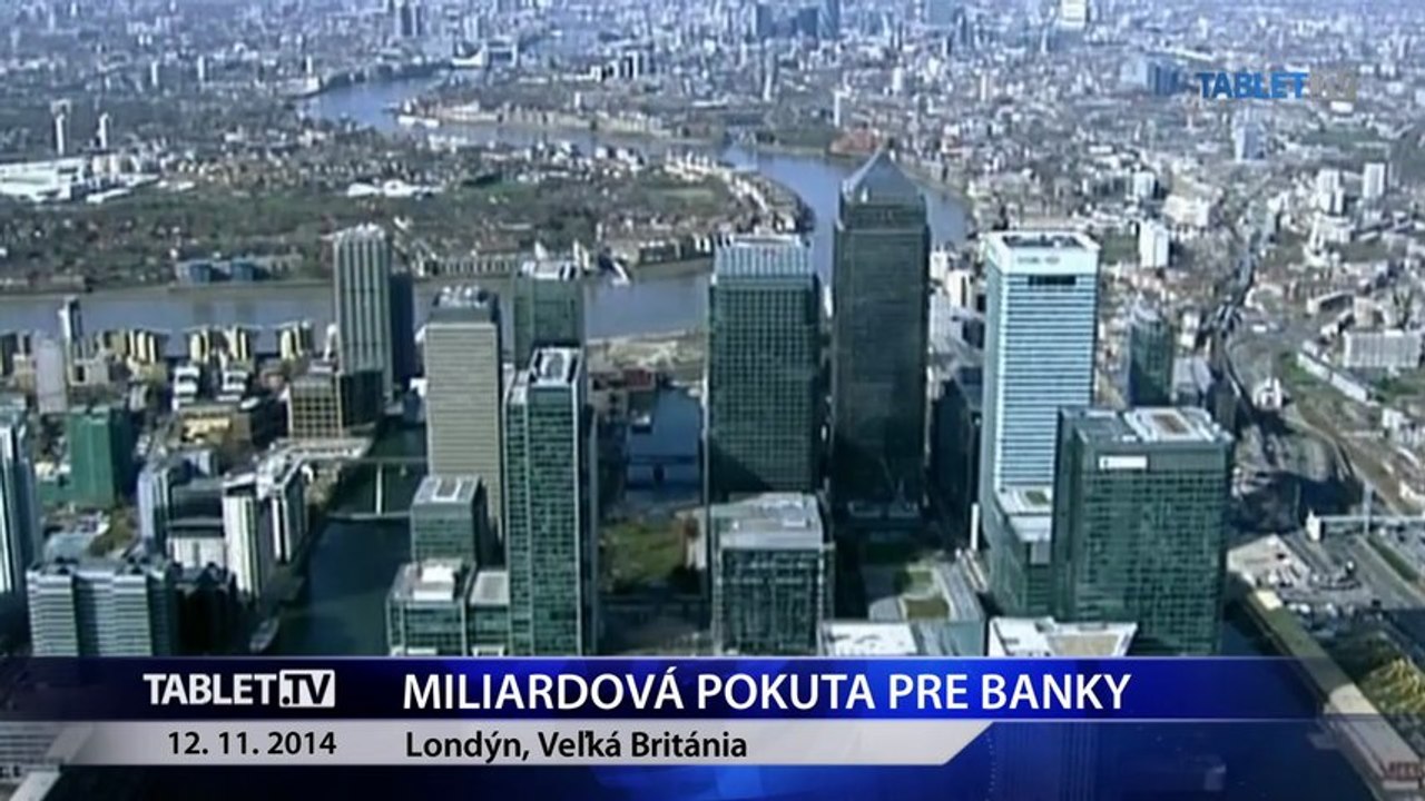 Úrady v USA a Británii uložili bankám pokuty za 3,4 mld. USD
