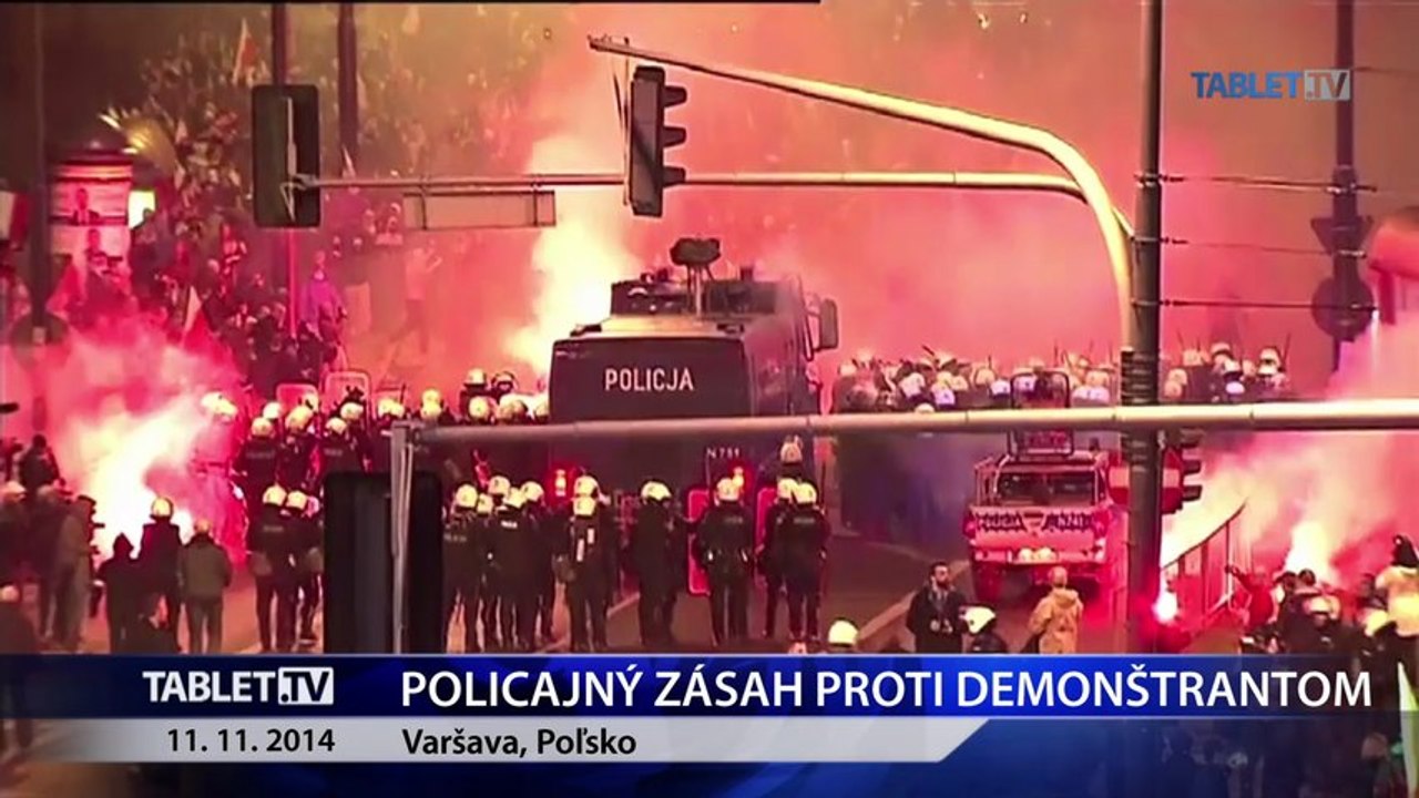 Pri pochode nacionalistov v Poľsku zatkli takmer 280 ľudí