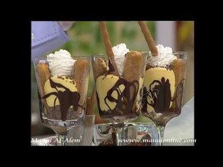 تزيين التيراميسو بالكراميل - مطبخ منال العالم