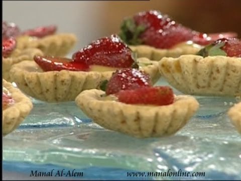 تارت الفراولة بكريمة الليمون - مطبخ منال العالم