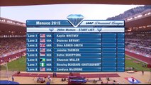 200m F – DL Monaco 2015, victoire de Candyce McGrone (22''08, PB) devant Dafne Schippers (22''09)