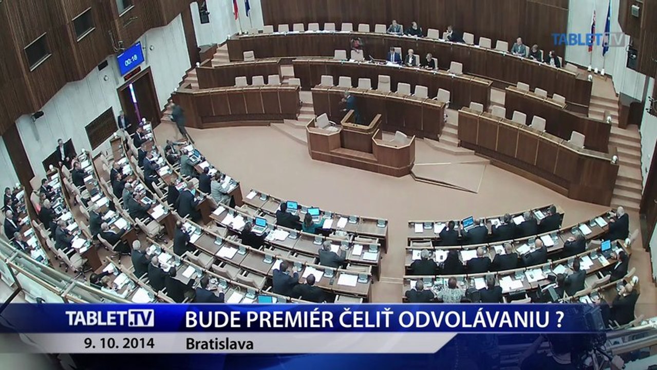 BUDE PREMIER CELIT ODVOLAVANIU? 09.10.2014