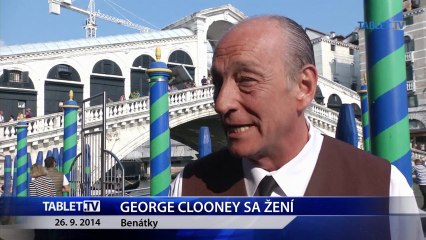 George Clooney sa zeni 26.9.