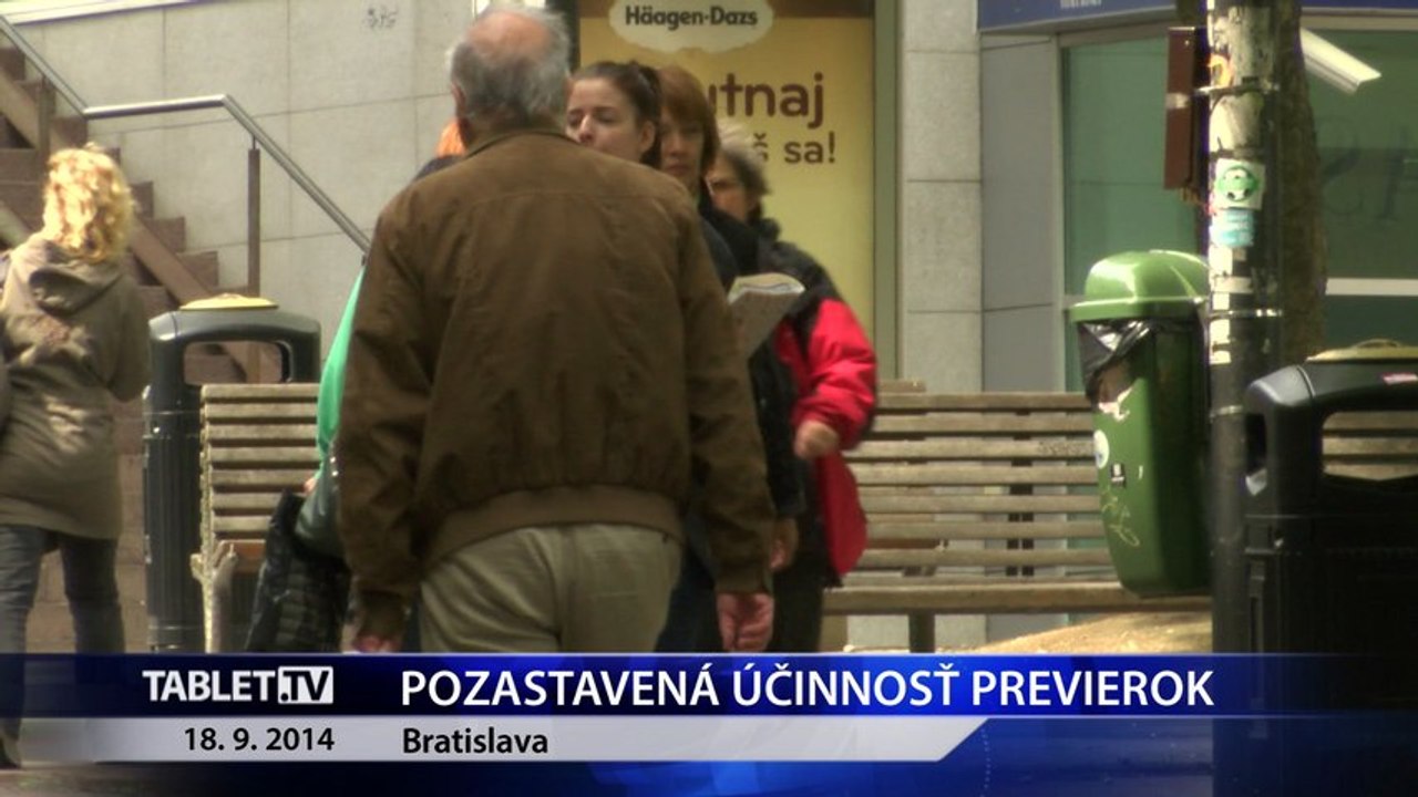 Pozastavená účinnosť previerok