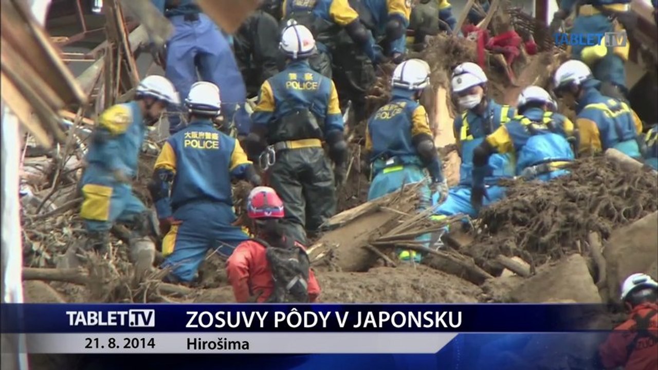 Zosuvy pôdy v Japonsku zabili najmenej 39 ľudí