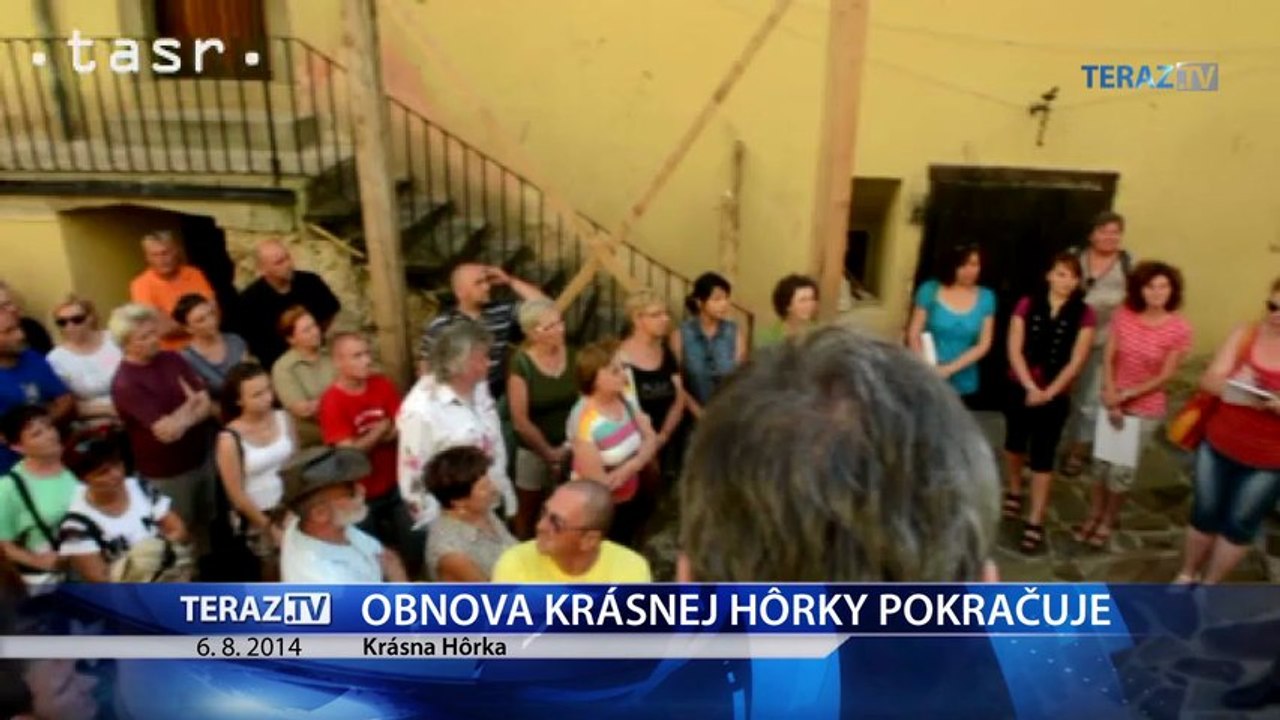 Občania sa prišli pozrieť na rekonštrukciu hradu Krásna Hôrka