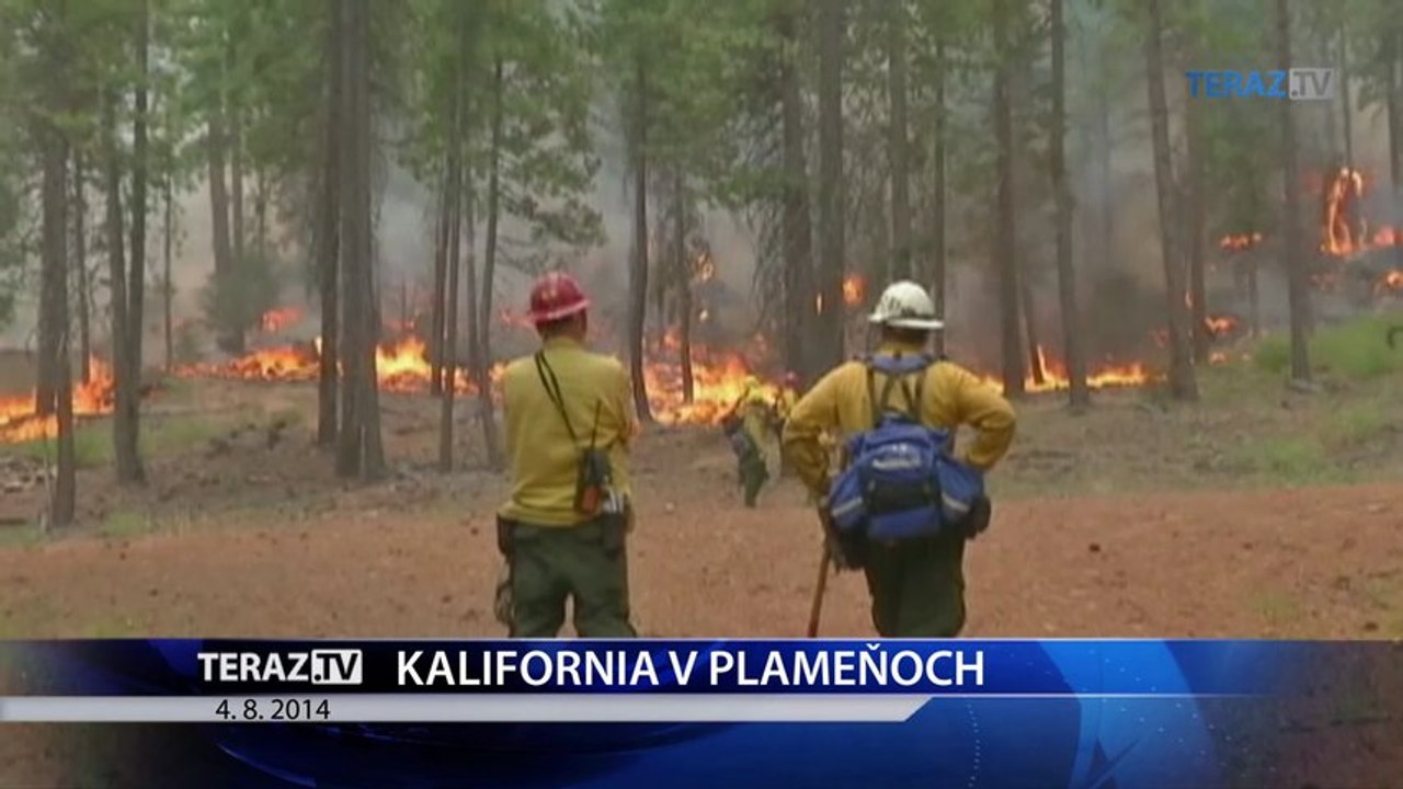 Kalifornia je v plameňoch, obyvateľov ohrozujú lesné požiare 
