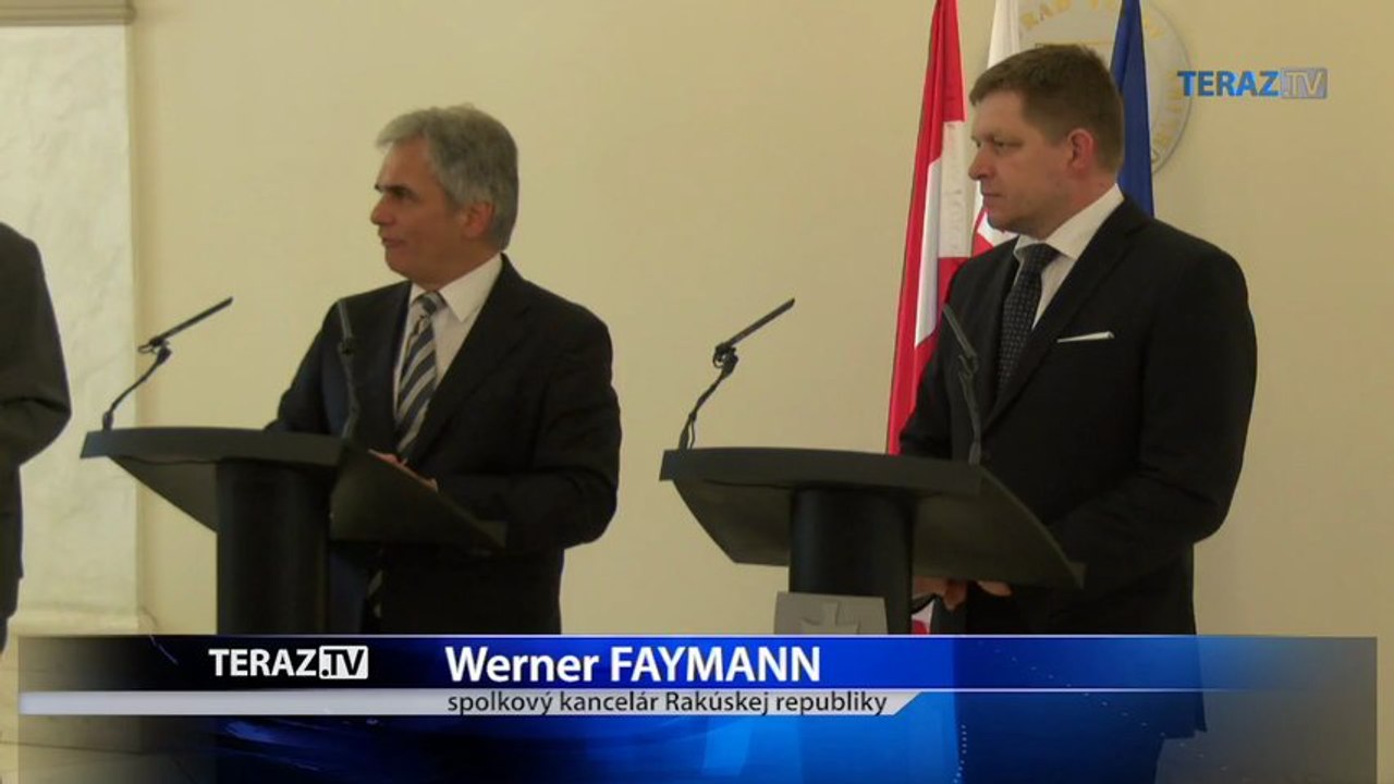 R. Fico a W. Faymann: Ako sa budú zveľaďovať vzťahy Slovenska s Rakúskom?