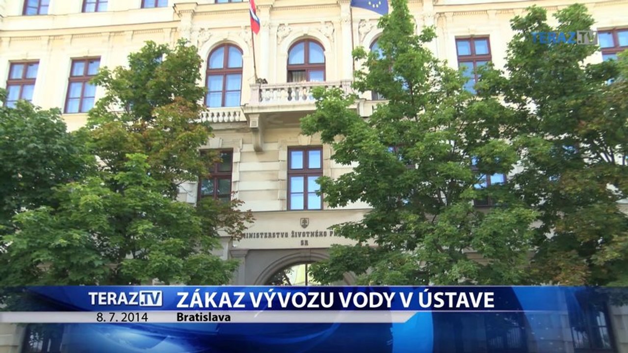 Smer-SD plánuje zakázať vývoz vody do zahraničia aj zmenou Ústavy SR