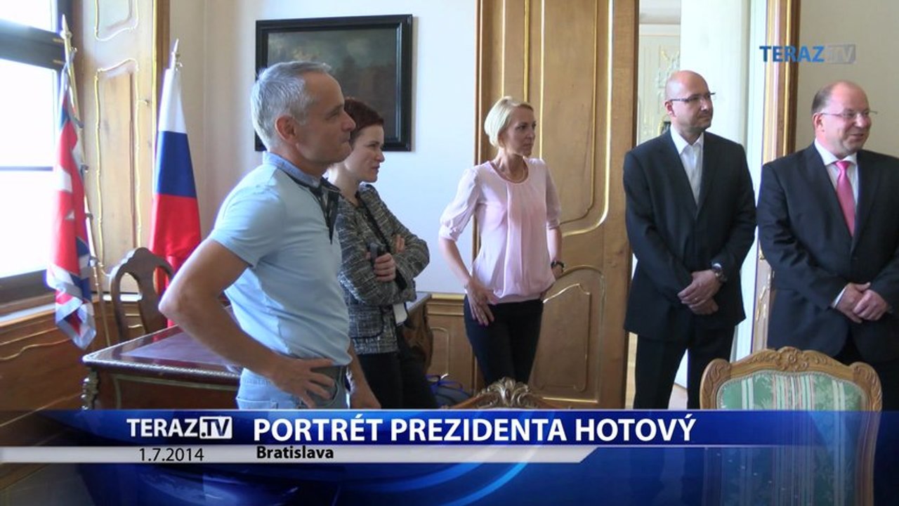 Oficiálny portrét prezidenta dnes doručili do paláca