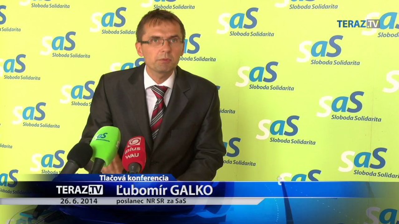 Záznam tlačovej konferencie Ľubomíra Galka