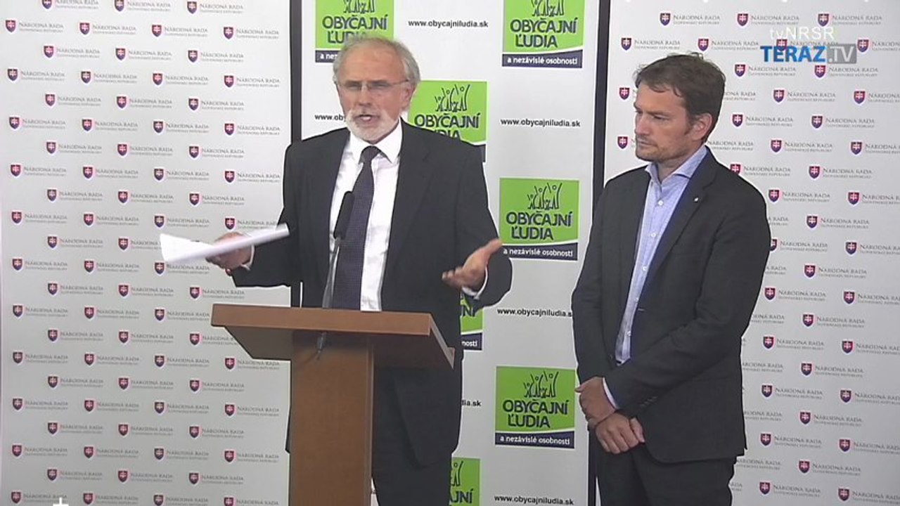 Záznam tlačovej konferencie Igora Matoviča