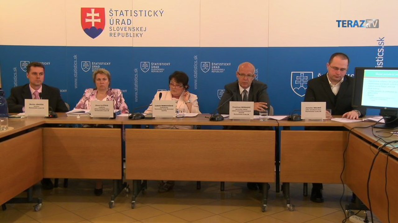 Záznam tlačovej konferencie ŠÚ SR 