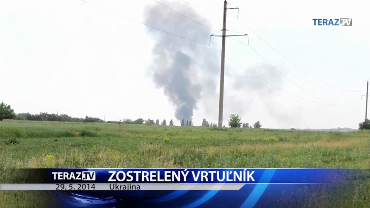 V ukrajinskom Slovjansku zostrelili armádny vrtuľník