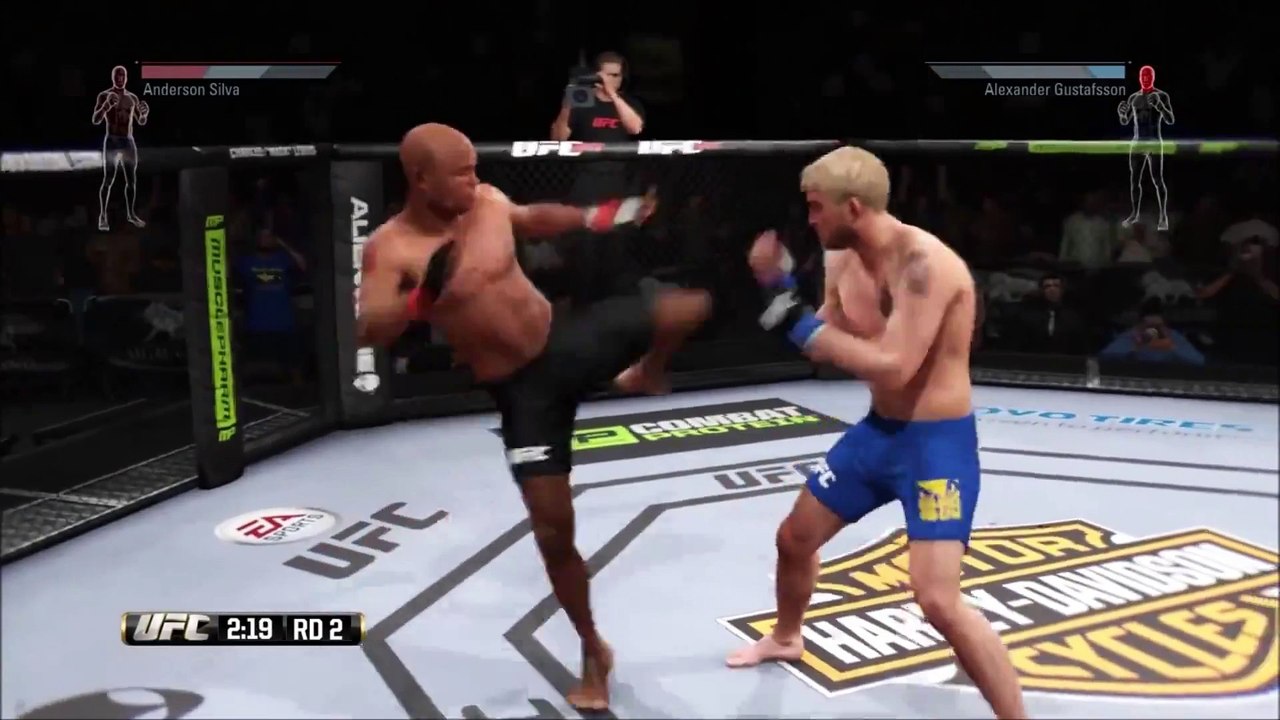 ᴴᴰ Anderson Silva vs. Alexander Gustafsson Knockout _ EA SPORTS™ UFC® (1080p)