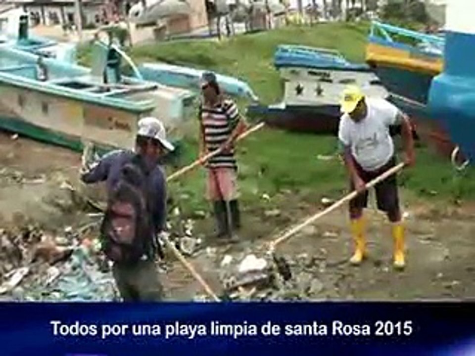 minga de limpieza Santa Rosa