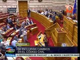 Grecia: Parlamento votará mañana reformas a Código Civil