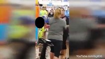 Shocking moment two women brawl in the aisles of Walmart VIDEO
