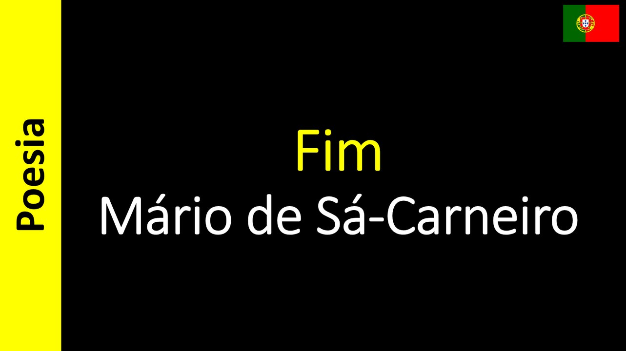Mário de Sá-Carneiro - Fim