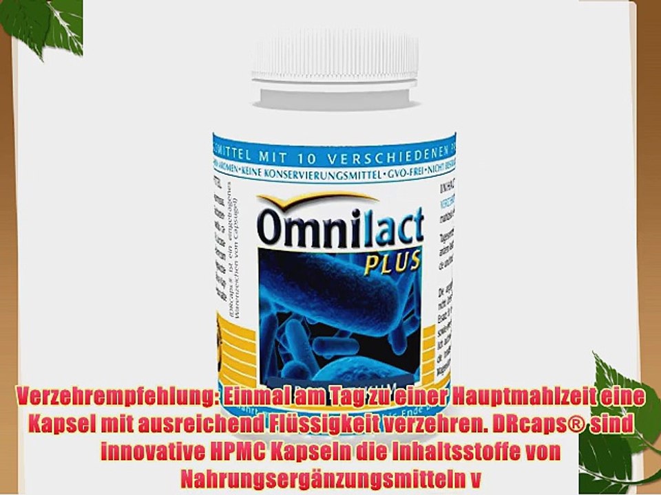 Vita World Omnilact plus 100 Kapseln Probiotikum Apotheken Herstellung 10 verschiedene St?mme