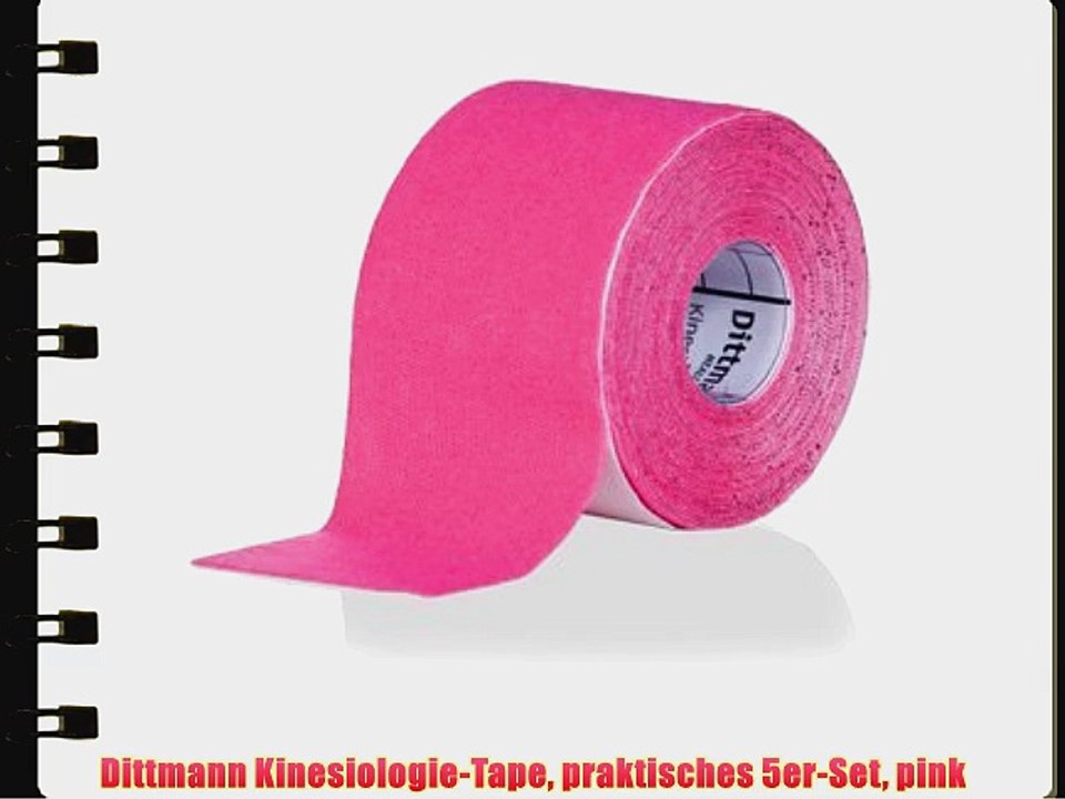 Dittmann Kinesiologie-Tape praktisches 5er-Set pink