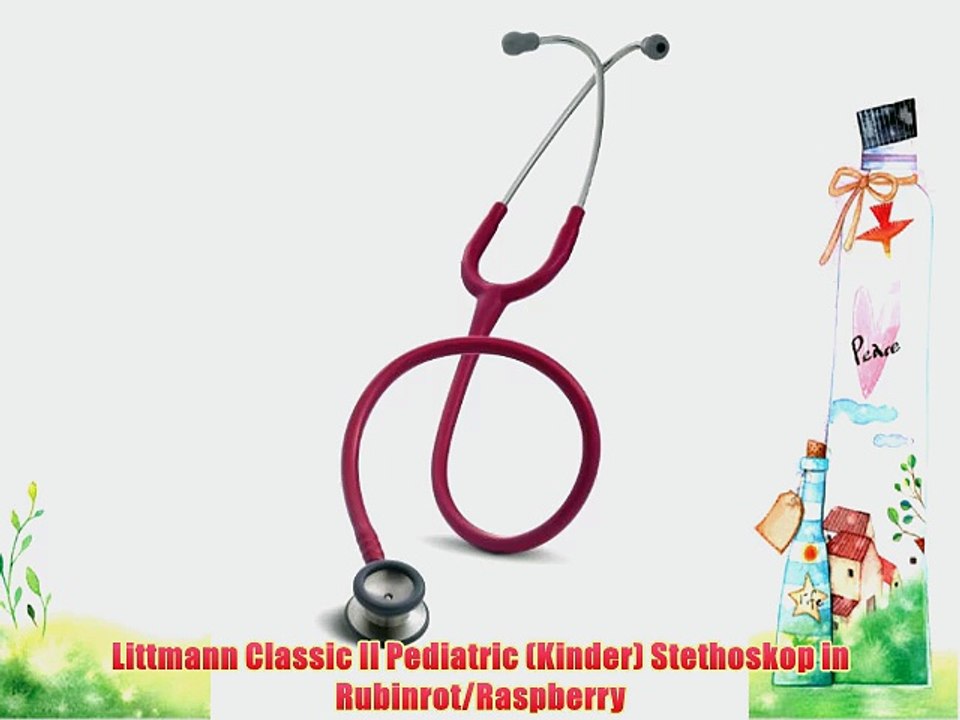 Littmann Classic II Pediatric (Kinder) Stethoskop in Rubinrot/Raspberry
