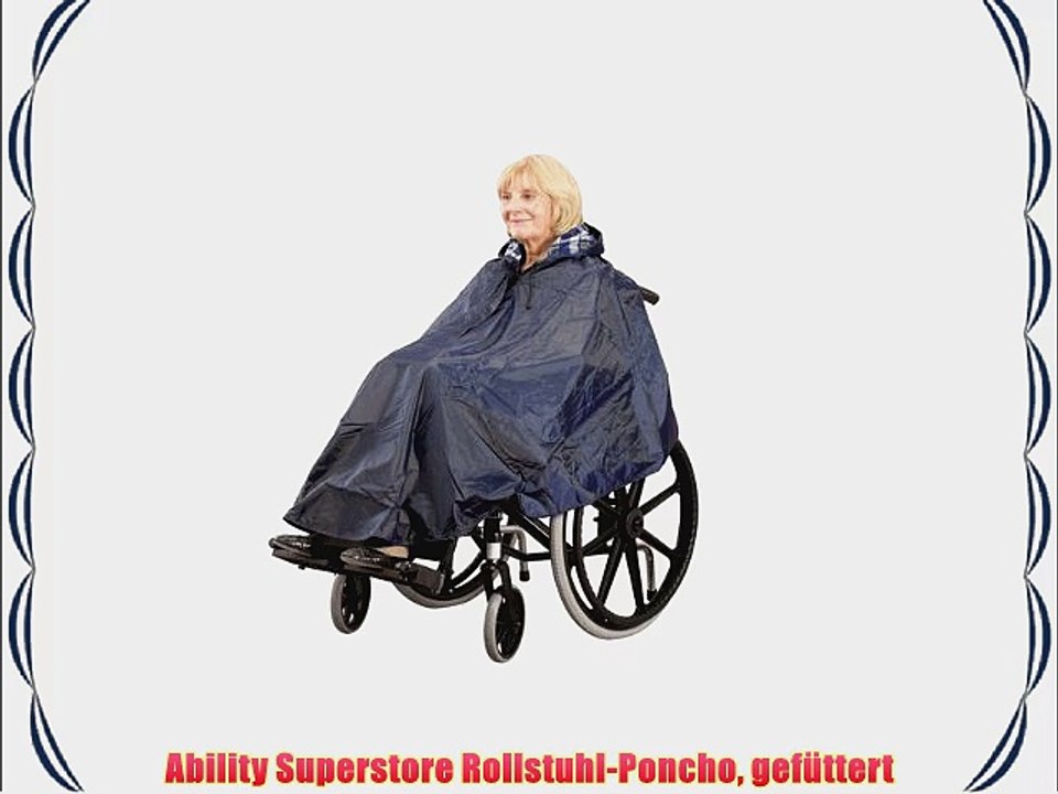 Ability Superstore Rollstuhl-Poncho gef?ttert