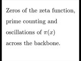Zeros of the zeta and prime counting and large scale oscillations