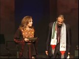 أحمد زكارنة وكوثر الزين ج1 في تقديم حفل انطلاق القدس عاصمة دائمة للثقافة العربية 2-4-2013