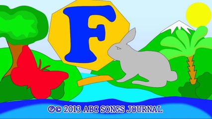 Alphabet song Nursery Rhymes Kids Cartoon 6 of ABC Songs for Children Collection 3, Letter F