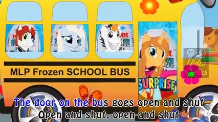My Little Pony Wheels on the Bus Cartoon Song Nursery Rhymes for Kids & Children