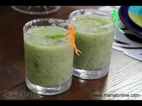 عصير الكيوي مع النعناع الأخضر - مطبخ منال العالم