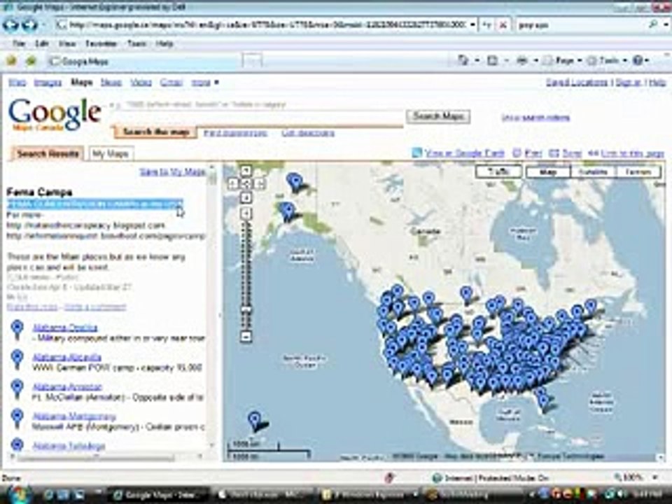 FEMA Concentration camps in USA with Google Earth Google Obama Antichrist Holocaust