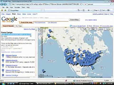 FEMA Concentration camps in USA with Google Earth Google Obama Antichrist Holocaust