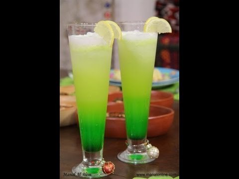 عصير الليمون مع شراب النعناع المركز - مطبخ منال العالم