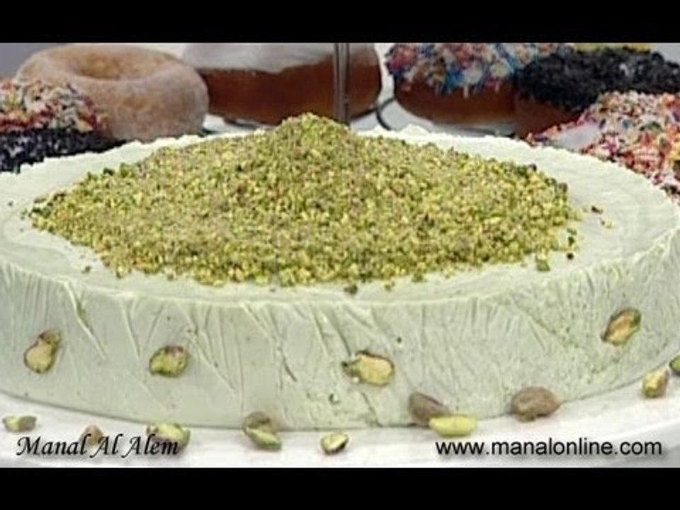 تورتة الفستق الحلبي - مطبخ منال العالم