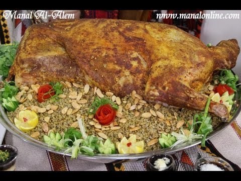 الخروف المحشي بالفريك - مطبخ منال العالم