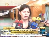 12 familias siguen en refugios tras afectaciones por lluvias en Táchira