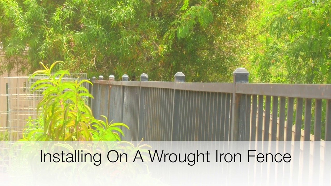 Coyote Roller Installation On A Wrought Iron Fence video Dailymotion