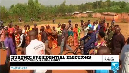 Burundi's president seeks third term amid election unrest