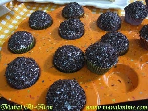 كب كيك الشوكولاتة بالقهوة - مطبخ منال العالم