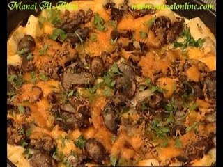 قالب الفطر بالجبن - منال العالم