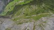 Amazing POV footage of wingsuit BASE jumping